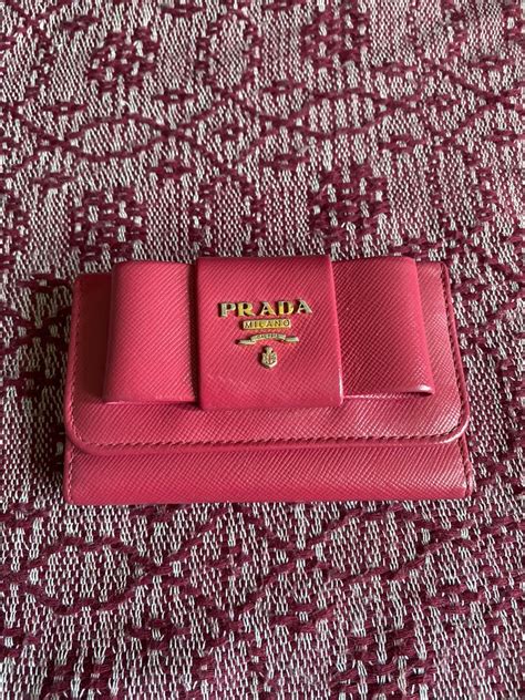 prada key holder replica|prada card holder keychain.